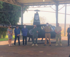 Para intensificar a segurança nas fronteiras, Polícia Civil inaugura base aérea no oeste do Paraná