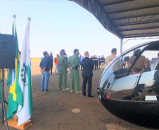 Para intensificar a segurança nas fronteiras, Polícia Civil inaugura base aérea no oeste do Paraná