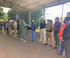 Para intensificar a segurança nas fronteiras, Polícia Civil inaugura base aérea no oeste do Paraná