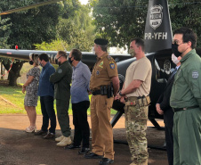 Para intensificar a segurança nas fronteiras, Polícia Civil inaugura base aérea no oeste do Paraná