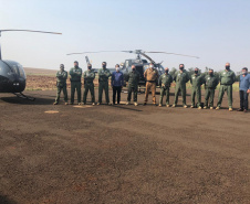  Para intensificar a segurança nas fronteiras, Polícia Civil inaugura base aérea no oeste do Paraná 