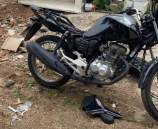 Desmanche com sete motos furtadas é descoberto pelo BPGd em Piraquara, na RMC