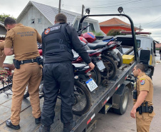 Desmanche com sete motos furtadas é descoberto pelo BPGd em Piraquara, na RMC