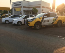 BPRv apreende dois veículos equipados com rádio transmissores no Oeste do estado 