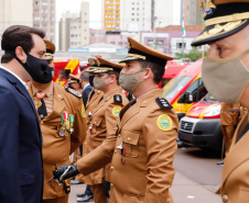  Governador entrega 15 novas viaturas para o Corpo de Bombeiros