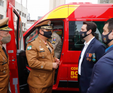  Governador entrega 15 novas viaturas para o Corpo de Bombeiros