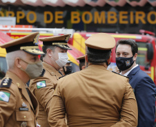  Governador entrega 15 novas viaturas para o Corpo de Bombeiros