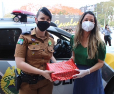 Polícia Militar doa quase 500 brinquedos a campanha Paraná Piá do Governo do Estado