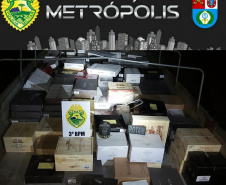 Mais de 260 caixas de vinho e droga são apreendidas pela PM no Sudoeste do estado pela Operação Metrópolis