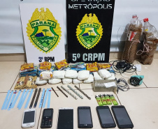 Mais de 260 caixas de vinho e droga são apreendidas pela PM no Sudoeste do estado pela Operação Metrópolis