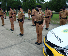 Policiais militares são homenageados durante solenidade em comemoração aos 52 anos do 13º Batalhão em Curitiba