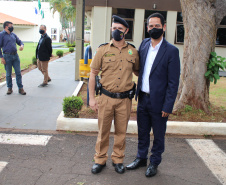 Em Maringá, Secretário da Segurança visita unidades da Polícia Militar e do Corpo de Bombeiros