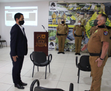 Em Maringá, Secretário da Segurança visita unidades da Polícia Militar e do Corpo de Bombeiros