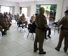 Em Maringá, Secretário da Segurança visita unidades da Polícia Militar e do Corpo de Bombeiros
