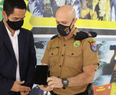 Em Maringá, Secretário da Segurança visita unidades da Polícia Militar e do Corpo de Bombeiros