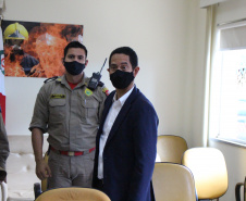 Em Maringá, Secretário da Segurança visita unidades da Polícia Militar e do Corpo de Bombeiros