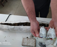 Agentes penitenciários do sudoeste impedem entrada de 1,2 quilos de maconha, celulares e outros ilícitos em unidade penal