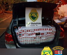 No Oeste do estado, PM apreende 705 quilos de maconha e três mil pacotes de cigarros contrabandeados