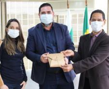 Secretário coronel Marinho recebe o diretor-geral da Seap