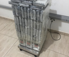  BPFron e PF flagram transporte de 132 quilos de cocaína em Foz do Iguaçu, no Oeste do estado 