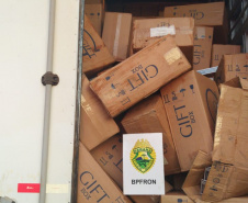 BPFron apreende 400 caixas de cigarros e causa prejuízo de R$ 1 milhão aos contrabandistas no oeste do Paraná