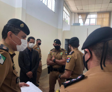 Secretário da Segurança Pública faz visita técnica em unidades da PM e Corpo de Bombeiros em Londrina