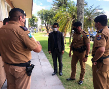 Secretário da Segurança Pública faz visita técnica em unidades da PM e Corpo de Bombeiros em Londrina