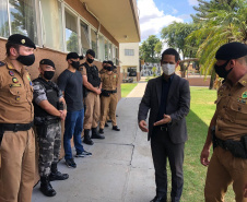 Secretário da Segurança Pública faz visita técnica em unidades da PM e Corpo de Bombeiros em Londrina