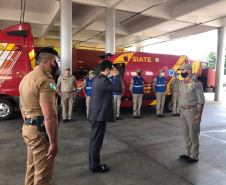 Secretário da Segurança Pública faz visita técnica em unidades da PM e Corpo de Bombeiros em Londrina