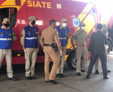 Secretário da Segurança Pública faz visita técnica em unidades da PM e Corpo de Bombeiros em Londrina