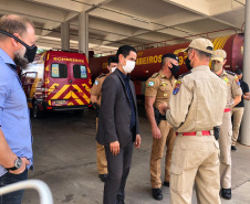 Secretário da Segurança Pública faz visita técnica em unidades da PM e Corpo de Bombeiros em Londrina