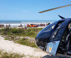  Suporte aéreo agiliza salvamentos no Litoral