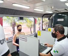 PCPR instala Delegacia Móvel na Praia Central em Guaratuba