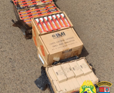 Operações com Cães do BPFron apreende mais de 2,5 toneladas de maconha em Santa Helena (PR)