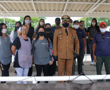 Durante solenidade, a Academia Policial Militar do Guatupê recebe novo Comandante em São José dos Pinhais, na RMC