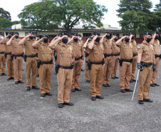 Durante solenidade, a Academia Policial Militar do Guatupê recebe novo Comandante em São José dos Pinhais, na RMC
