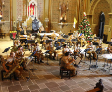 Banda de Música da PM faz Live de natal na Catedral Basílica Menor de Curitiba