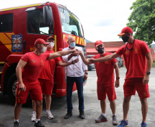 Caminhão moderno é entregue ao Corpo de Bombeiros de Matinhos, no litoral do Paraná