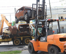 Em quatro dias, Segurança Pública retira cerca de 350 veículos de pátios de delegacias do litoral