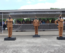 Durante solenidade, a Academia Policial Militar do Guatupê recebe novo Comandante em São José dos Pinhais, na RMC
