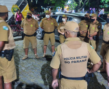 9º Batalhão mobiliza quase 100 policiais para reforçar policiamento em Paranaguá com a operação Subárea IV
