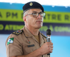 Governador inaugura sede do destacamento da PM de Entre Rios, em Guarapuava