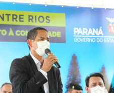 Governador inaugura sede do destacamento da PM de Entre Rios, em Guarapuava