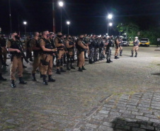 9º Batalhão mobiliza quase 100 policiais para reforçar policiamento em Paranaguá com a operação Subárea IV