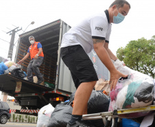 PCPR entrega à Defesa Civil cinco toneladas de doações para vítimas de enchentes de Guaraqueçaba  