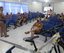 Policiais militares passam por capacitação de ciclopatrulhamento no Litoral