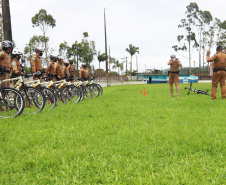 Policiais militares passam por capacitação de ciclopatrulhamento no Litoral