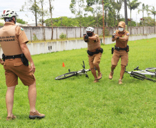 Policiais militares passam por capacitação de ciclopatrulhamento no Litoral