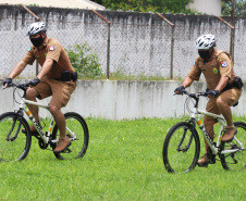 Policiais militares passam por capacitação de ciclopatrulhamento no Litoral