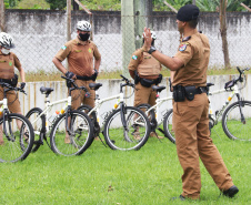 Policiais militares passam por capacitação de ciclopatrulhamento no Litoral